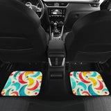 Colorful Moon Pattern Front And Back Car Mats
