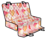 Hand Drawn Heart Design Pattern Dog Car Seat Covers