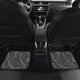 Beer Hand Drawn Pattern Front And Back Car Mats