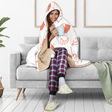 Sushi Pattern Hooded Blanket