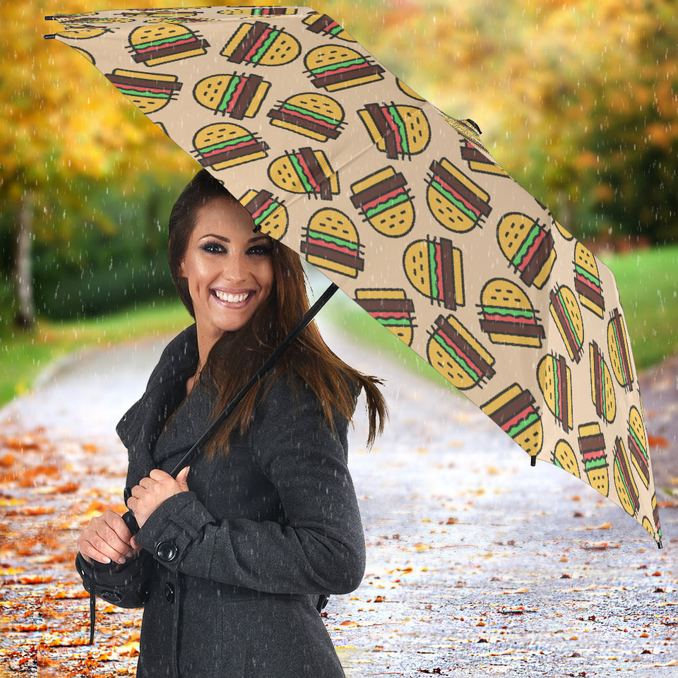 Hamburger Pattern Print Design 01 Umbrella