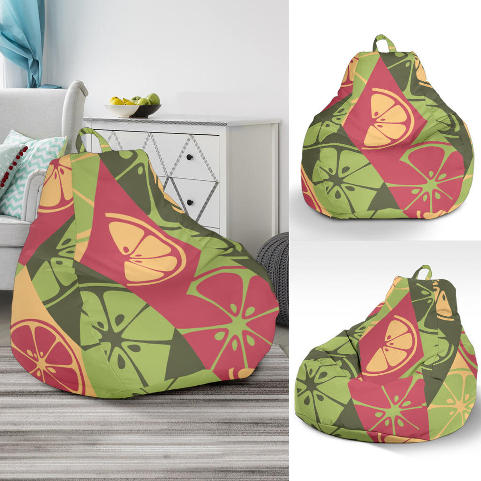 Cool Geometric Lime Pattern Bean Bag Cover