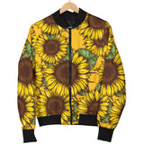 Sunflower Pattern Men'S Bomber Jacket