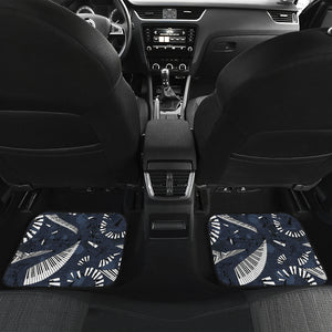 Piano Pattern Print Design 02 Front and Back Car Mats