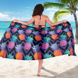 Pineapples Pattern Zigzag Background Sarong