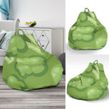 Broccoli Pattern Green Background Bean Bag Cover