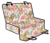 Pink Flamingo Birds Pineapples Hibiscus Flower Pattern Dog Car Seat Covers