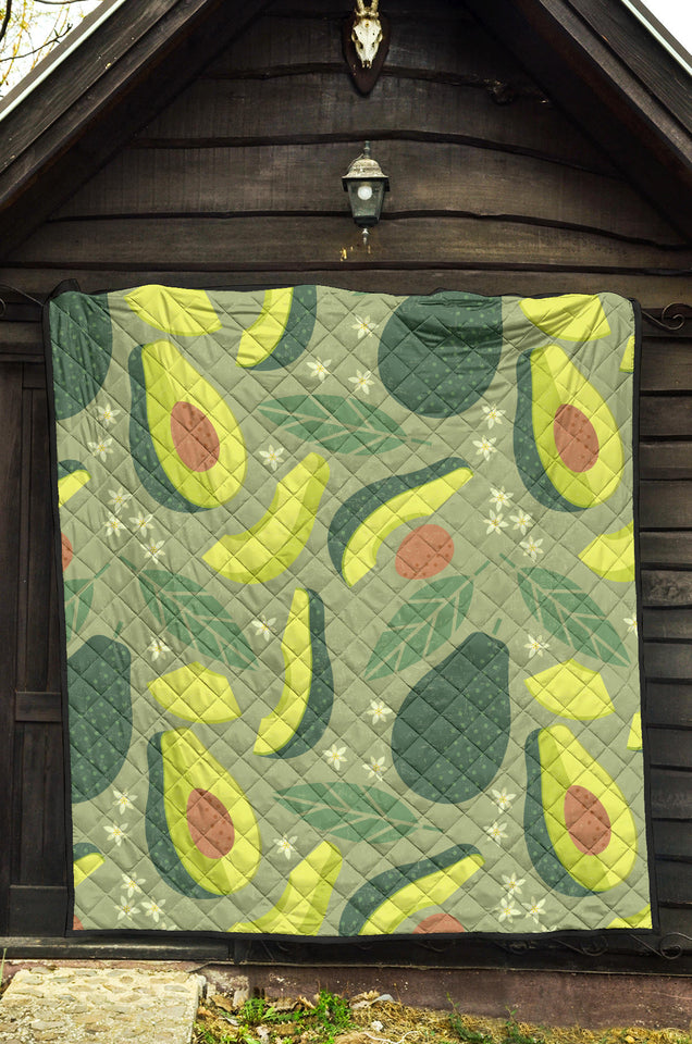 Avocado Pattern Premium Quilt