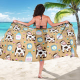Cow Bottle Of Milk Pattern Sarong