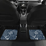 Coral Reef Pattern Print Design 05 Front and Back Car Mats