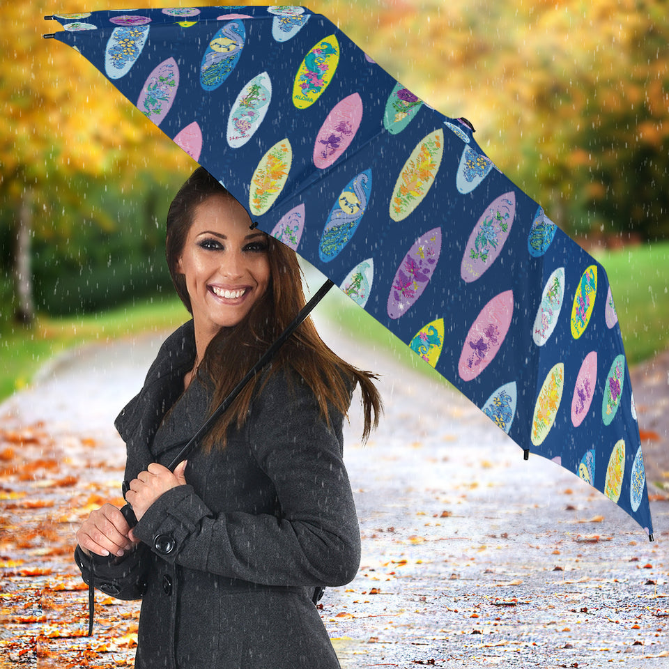 Surfboard Pattern Print Design 03 Umbrella