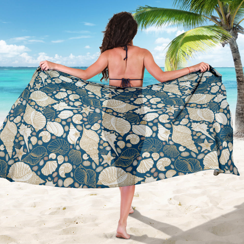 Shell Polynesian Tribal Design Pattern Sarong