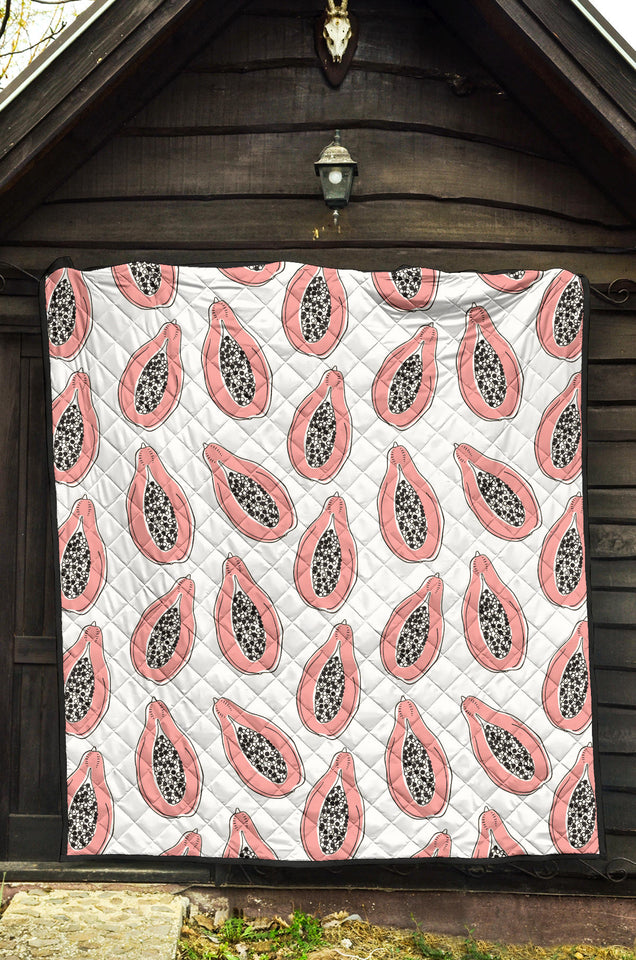 Papaya Pattern Premium Quilt