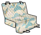 Bonsai Bamboo Stork Japanese Pattern Cream Theme Dog Car Seat Covers