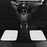 Airplane Print Pattern Front And Back Car Mats