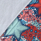 Hand Drawn Colorful Starfish Premium Blanket