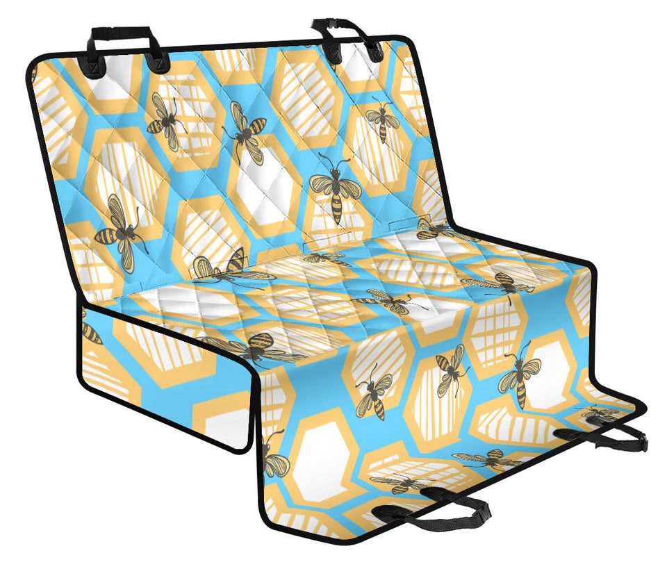 Bee Honeycomb Pattern Dog Car Seat Covers