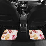 Cake Cupcake Sweets Pattern Front And Back Car Mats