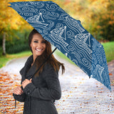 Hand Drawn Sailboat Pattern Umbrella