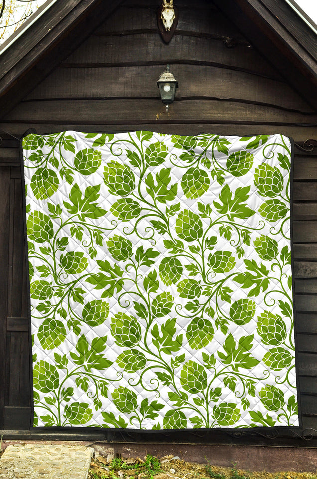 Hop Design Pattern Premium Quilt