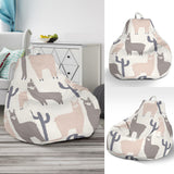 Llama Alpaca Pattern Bean Bag Cover