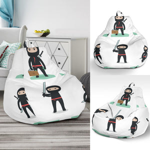 Cute Ninja Katana Sword Pattern Bean Bag Cover