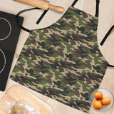Dark Green Camo Camouflage Pattern Adjustable Apron