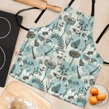 Dragonfly Butterfly Plants Insect Flower Vintage Style Pattern Adjustable Apron