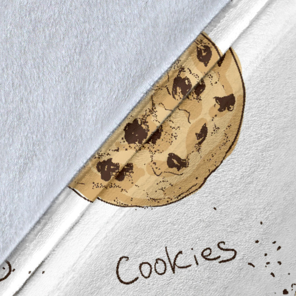 Sketch Style Cookie Pattern Premium Blanket
