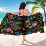 Dragons Flower Pattern Sarong