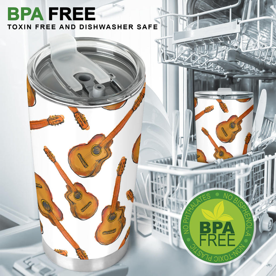 Paint Guitar Pattern Tumbler