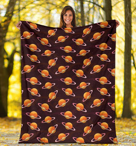 Hamburger Pattern Print Design 05 Premium Blanket