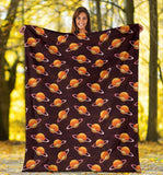 Hamburger Pattern Print Design 05 Premium Blanket