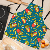 French Fries Red Paper Box Pattern Adjustable Apron