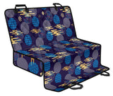 Blue Japanese Pattern Cloud Wave Flower Dog Car Seat Covers