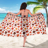 Colorful Maple Leaf Pattern Sarong