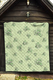Broccoli Sketch Pattern Premium Quilt