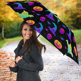 Colorful Halloween Background Umbrella