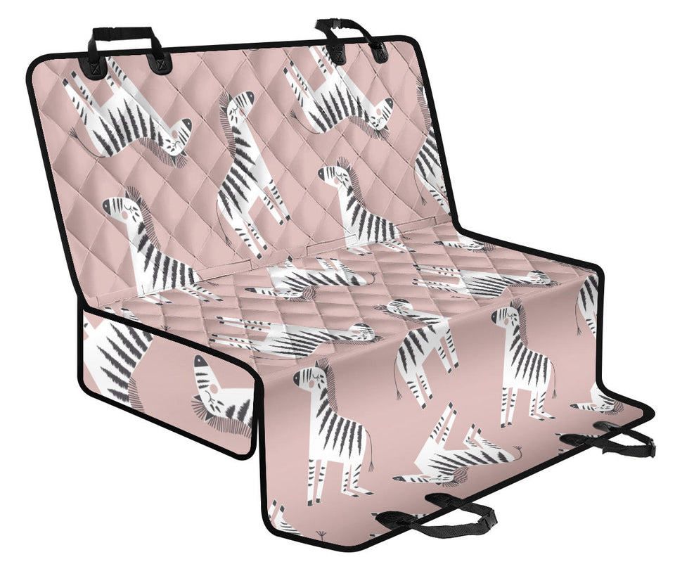 Cute Zebra Pattern Dog Car Seat Covers