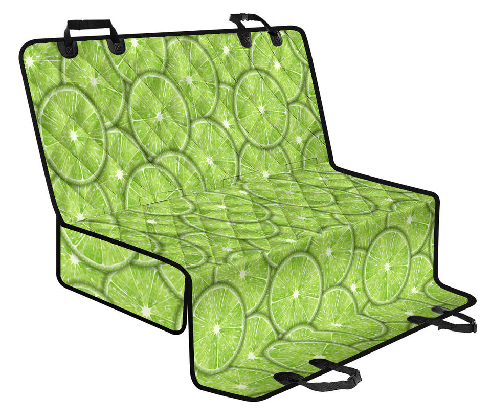 Slices Of Lime Pattern Dog Car Seat Covers