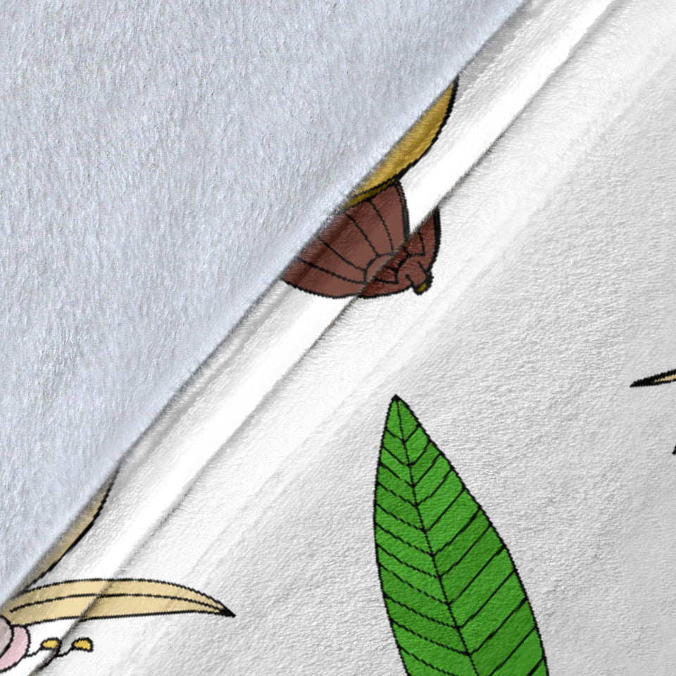 Color Hand Drawn Cocoa Pattern Premium Blanket