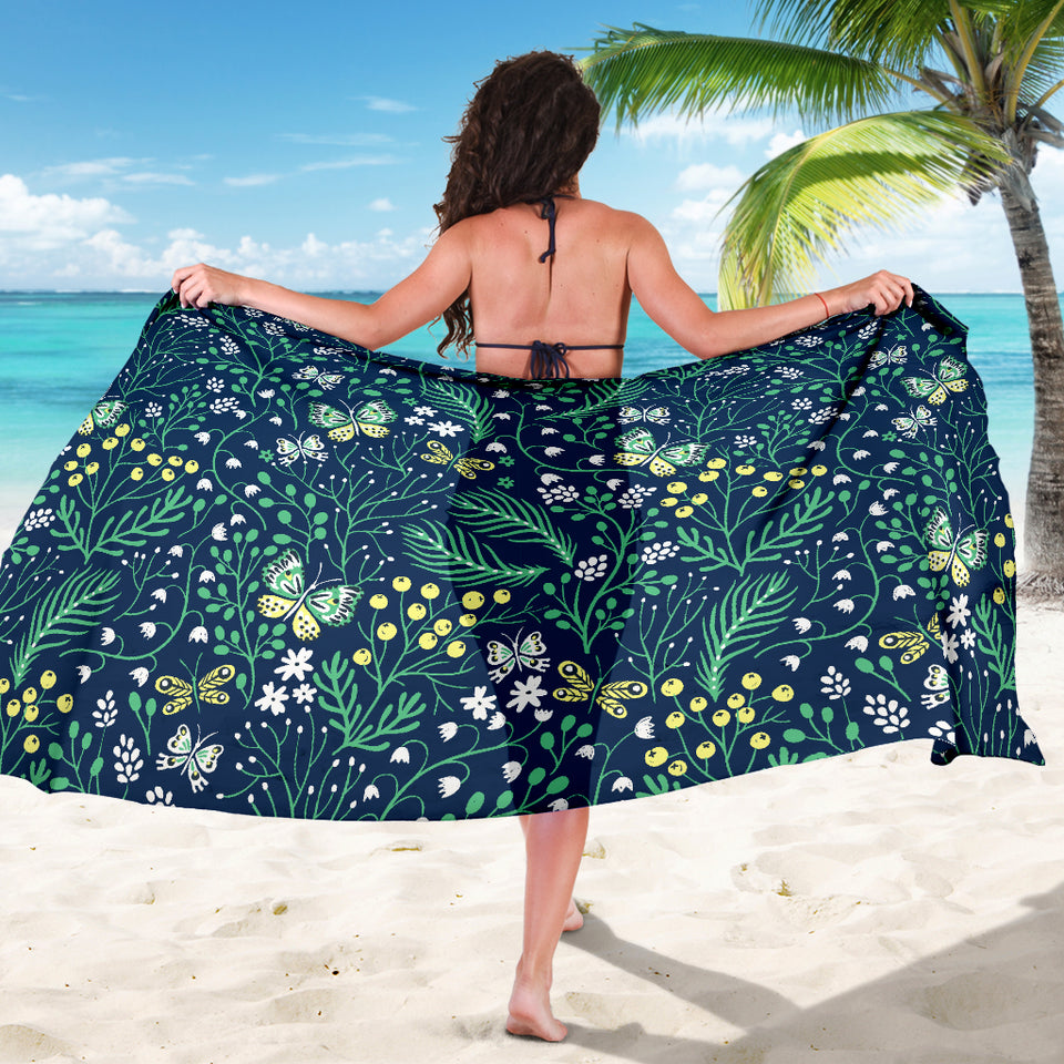 Butterfly Leaves Pattern Sarong