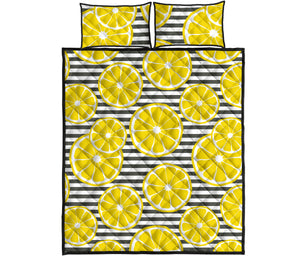 slice of lemon design pattern Quilt Bed Set