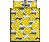 slice of lemon design pattern Quilt Bed Set