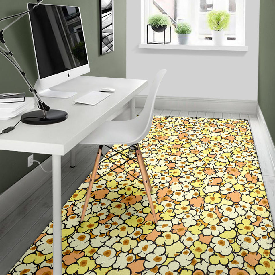 Popcorn Pattern Print Design 03 Area Rug