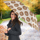 Lion Pattern Print Design 01 Umbrella