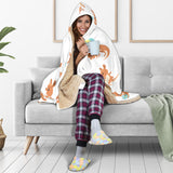 Cute Kangaroo Pattern Hooded Blanket