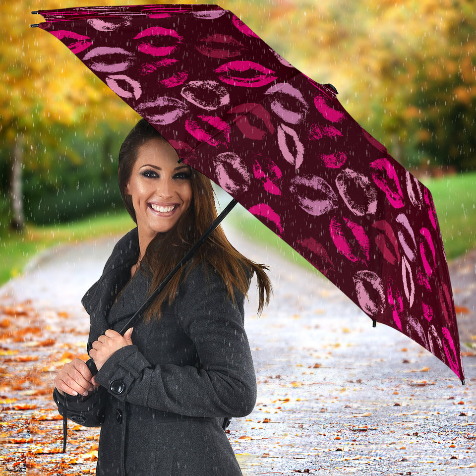 Lips Pattern Print Design 03 Umbrella