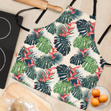 Heliconia Flowers, Palm And Monstera Leaves Adjustable Apron
