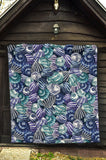 Shell Design Pattern Premium Quilt